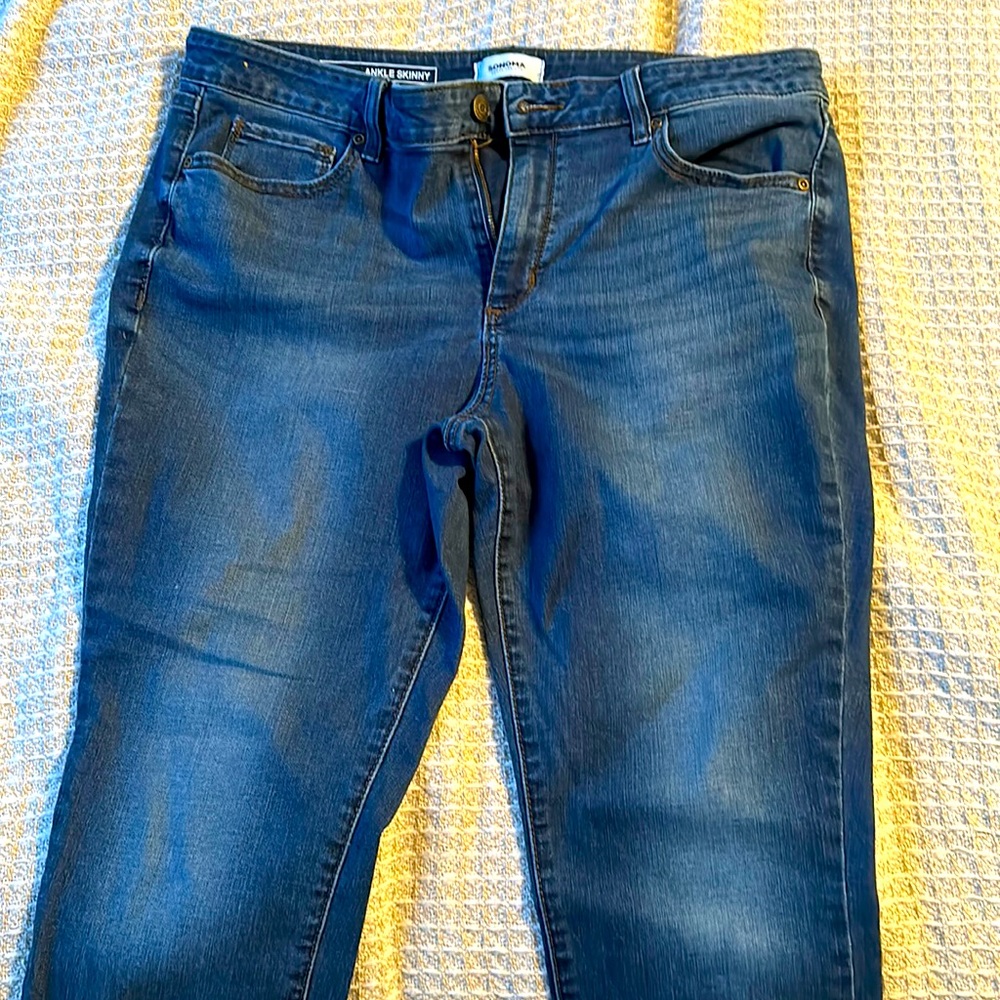 Dark wash denim